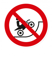 Verbotszeichen Mit motorisierten Fahrzeugen befahren verboten