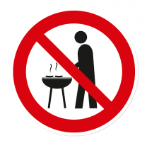 Verbotszeichen Grillen verboten 2