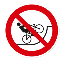 Verbotszeichen Mit Fahrrädern befahren verboten