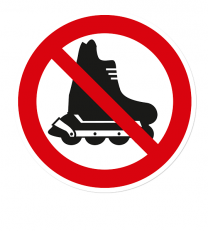 Verbotszeichen Inline-Skating 2 verboten