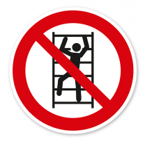 Verbotszeichen Aufsteigen / Klettern verboten nach DIN EN ISO 7010 - P 009