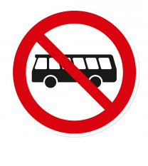 Verbotszeichen Für Busse verboten