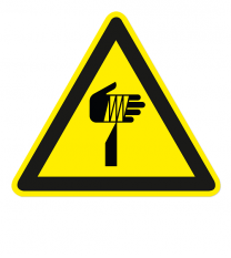 Warnzeichen Warnung vor spitzem Gegenstand nach DIN EN ISO 7010 - W 022