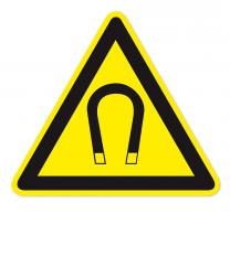 Warnzeichen Warnung vor magnetischem Feld