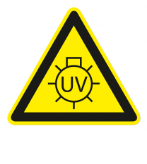 Warnzeichen Warnung vor UV-Strahlung