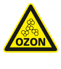 Warnzeichen Warnung vor Ozon