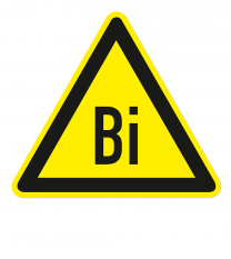 Warnzeichen Warnung vor Bismuth