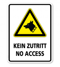 Warnschild Kein Zutritt - no access