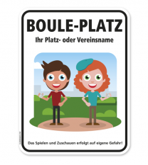 Schild Bouleplatz - SP 03