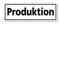 Textschild Produktion - TX