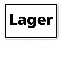 Textschild Lager - TX