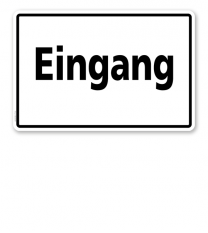 Textschild Eingang - TX