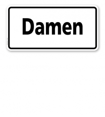 Textschild Damen - TX