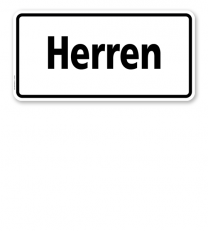 Textschild Herren - TX