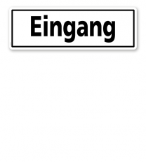 Textschild Eingang 2 - TX