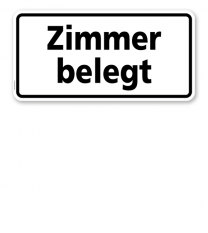 Textschild Zimmer belegt - TX