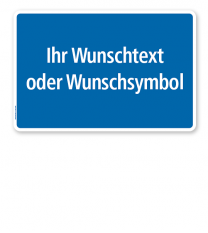 Textschild individuell - mit Ihrem Wunschtext - farbige Hintergründe - TX