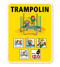 Spielplatzschild Trampolin - VSS