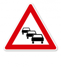 Stau - Verkehrsschild VZ 124
