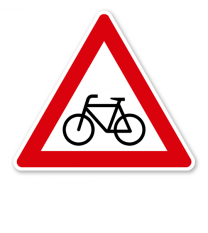Radverkehr, Aufstellung rechts - Verkehrsschild VZ 138-10