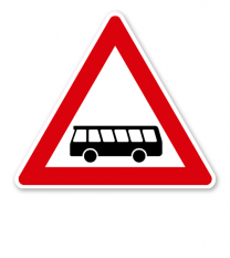 Kraftomnibusse, Aufstellung rechts - Verkehrsschild VZ 145-10
