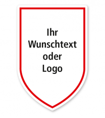 Maibaumschild Wappen mit Spitze - WH