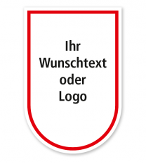 Maibaumschild Wappen abgerundet - WH