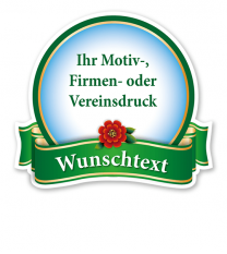Maibaumschild Wappenschild mit Banderole - WH