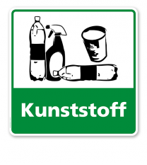 Schild Recycling Kunststoff - WH