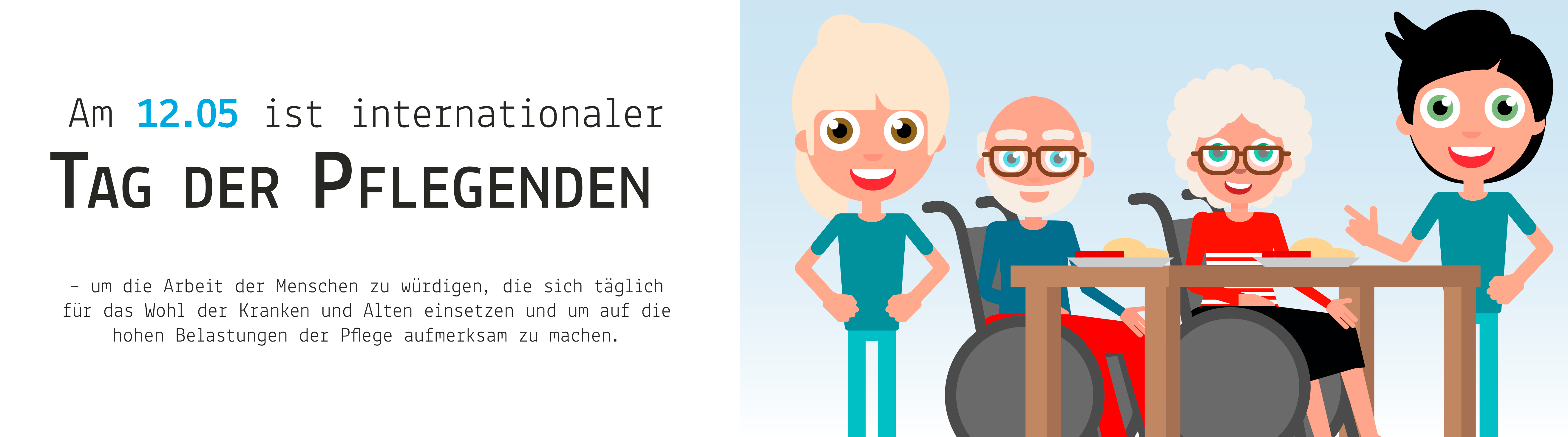 Pfleger kümmern sich um ein älteres Ehepaar.