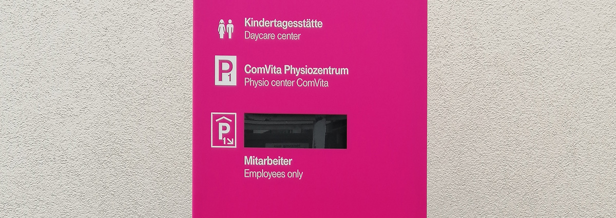 dieSchilder-Stele bei der Telekom