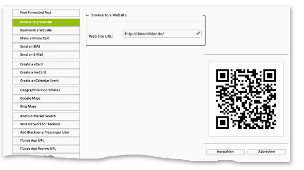 QR-Code Generator Editor